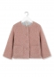 Mobile Preview: kids on the moon - Teddy Boucleejacke pink moss