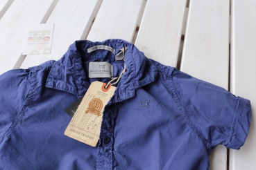 SCOTCH SHRUNK - Kurzarm-Hemd aus leichtem Sommercotton royal blue