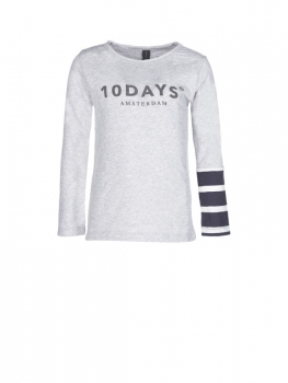 little10days - Logo Longsleeve in grau