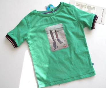Bor*z - T-Shirt grün mit Longboard-Print