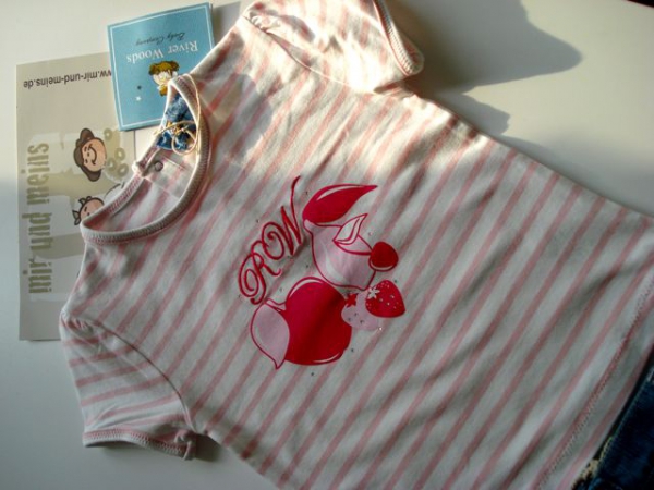 RIVER WOODS  T-Shirt mit rosa Streifen