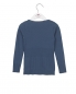 Preview: Noa Noa miniature -  Longsleeve DORIA vintage indigo mit Lochmuster