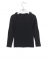 Preview: Noa Noa miniature -  Longsleeve mit Bubikragen black