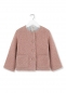 Preview: kids on the moon - Teddy Boucleejacke pink moss