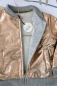 Preview: LONGLIVETHEQUEEN - Sweat Bomberjacke in metallic copper