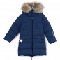 Preview: MINI A TURE - Daunenmantel mit Fell DEENA FUR navy