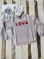 Preview: little10days - Sweatshirt in pinkmelange "LOVE"