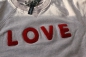 Preview: little10days - Sweatshirt in pinkmelange "LOVE"