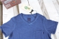 Preview: SCOTCH SHRUNK  - T-Shirt mit V-Ausschnitt in oilwash blue