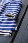 Preview: SCOTCH SHRUNK  - Breton-Sweatjacke mit Kapuze blauweiss