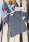 Preview: Nice Things Mini  - feines Langarmshirt grau mit Lurex