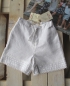 Preview: nice things mini - linen shorts with lace details