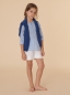 Preview: nice things mini - linen shorts with lace details