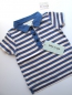 Preview: MINI A TURE - Polo KETIL blau-weiss gestreift