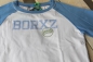 Preview: Bor*z  - RaglanShirt in weiss mit hellblau