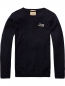 Preview: Scotch R'Belle - crew neck pull with embroideries