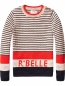Preview: Scotch R'Belle - crew neck pull with intarsia pattern