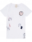 Preview: Scotch R'Belle - tee with scribbles and embroideries