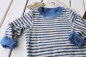 Preview: SCOTCH SHRUNK - weiches Sweat zum Wenden Streifen und Print