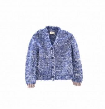 LONGLIVETHEQUEEN - rough cardigan blue