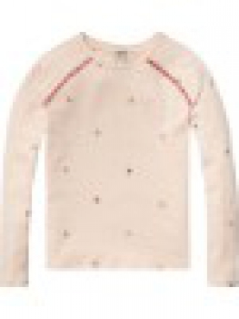 SCOTCH R'BELLE  - Raglan-Longsleeve in rosa mit Borte