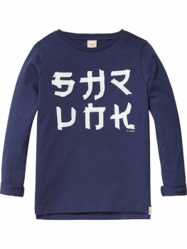 Scotch Shrunk - Long sleeve tee with logo artworks