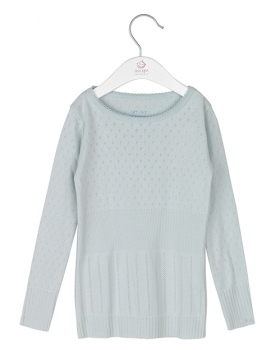 noa noa miniature - basic longsleeve with pattern cloud blue