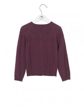 noa noa miniature - wool cardigan crushed violets