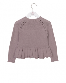 Noa Noa miniature -  Baumwoll Cardigan mit Volant