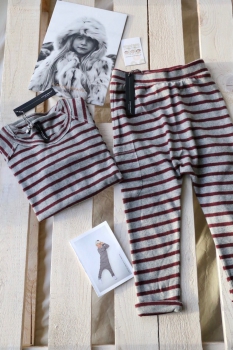 little10days - suave jogger stripe