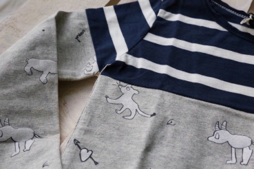 little10days - Longsleeve mit Streifen und Print