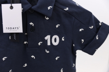 little10days - Polo dunkelblau "Koi"