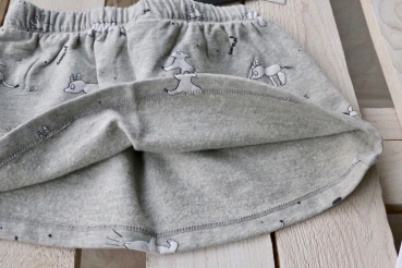 little10days - skirt ollie grey melange