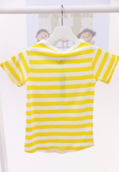 little10days - stripe short-sleeve tee