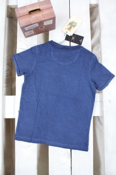 SCOTCH SHRUNK  - T-Shirt mit V-Ausschnitt in oilwash blue