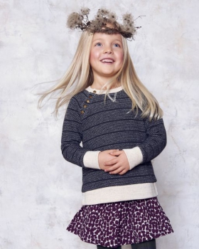 MINI A TURE - SweatPulli ANNETTE graumelange