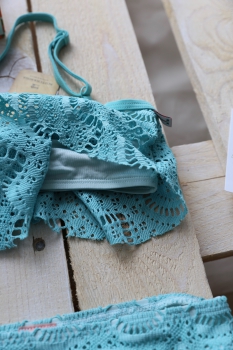 SCOTCH R'BELLE - Bikini in aqua blue mit Spitze