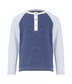 MINI A TURE - Langarmshirt BRUCE jeansblau