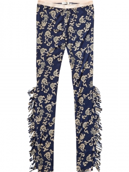 Scotch R'Belle - legging with artwork and fringes