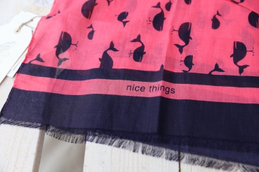 nice things mini - "nice whales" scarf