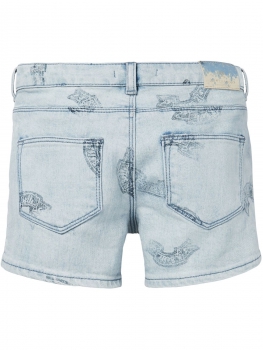 SCOTCH R'BELLE - Boyfriend Jeans-Shorts mit Print