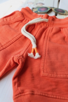 Scotch Shrunk - garment dyed sweat short in worker styling