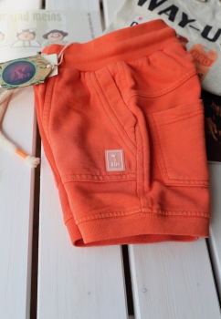 Scotch Shrunk - garment dyed sweat short in worker styling