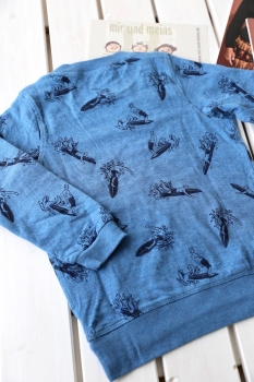 SCOTCH SHRUNK - weiches Sweat zum Wenden Streifen und Print