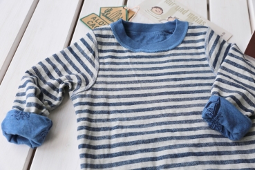 SCOTCH SHRUNK - weiches Sweat zum Wenden Streifen und Print