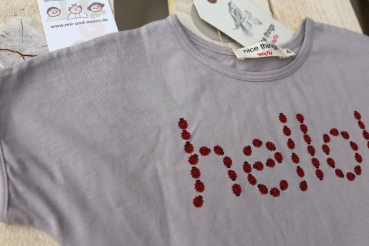 nice things mini - "hello" dress