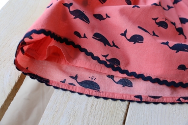 nice things mini - "nice whales" skirt