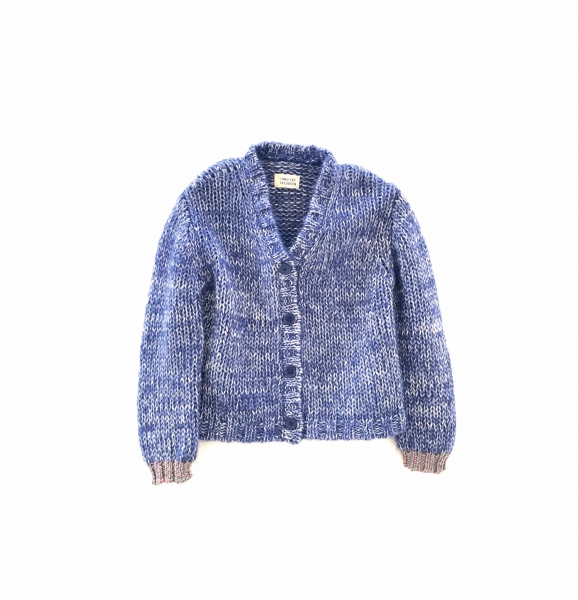 LONGLIVETHEQUEEN - rough cardigan blue