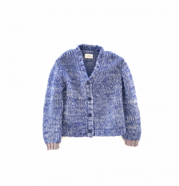 LONGLIVETHEQUEEN   -  Strick-Cardigan in blau