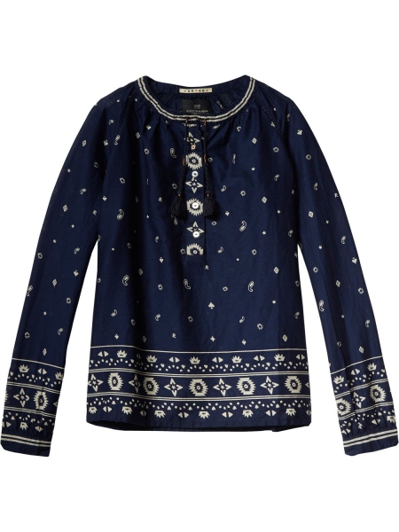 SCOTCH R'BELLE  - tolle Tunika in navy mit Print